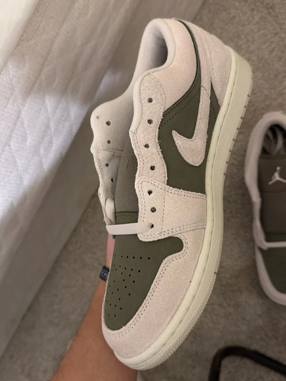 Jordan Air Jordan 1 Low SE - Olive and Brown Label